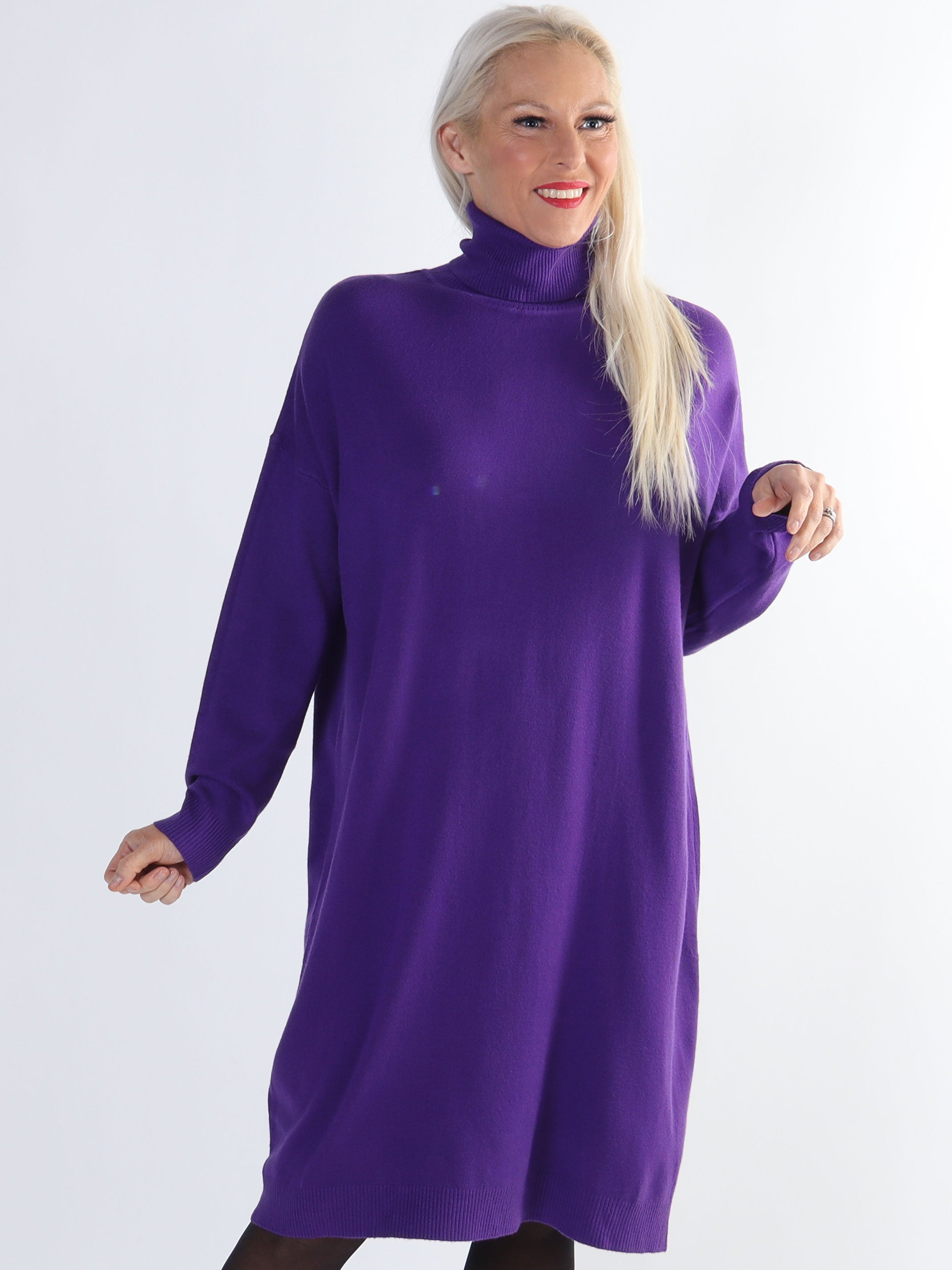 Elmira - Meget blød strikkjole i elastiskstof